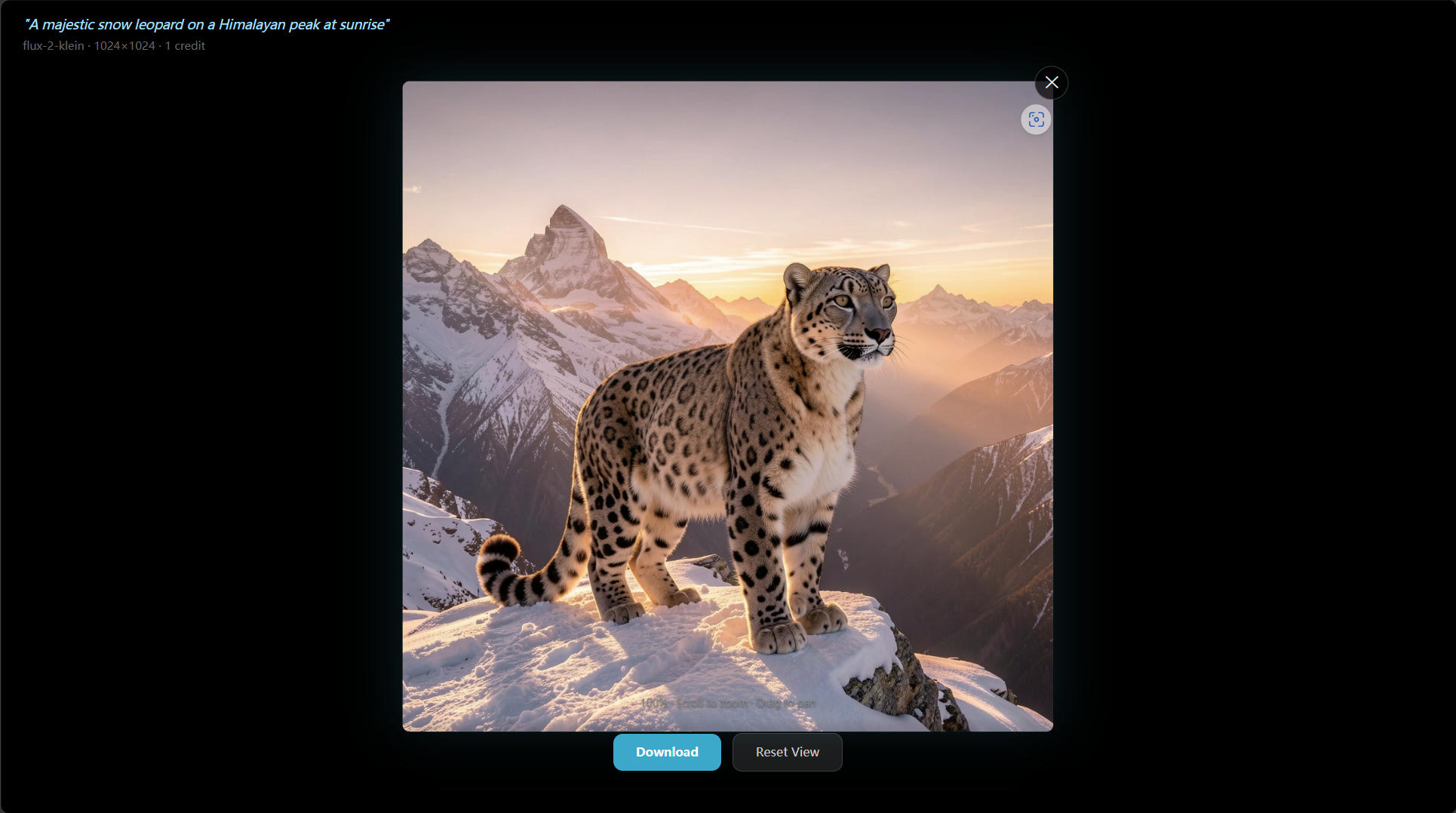 AI Photo Genie model selector